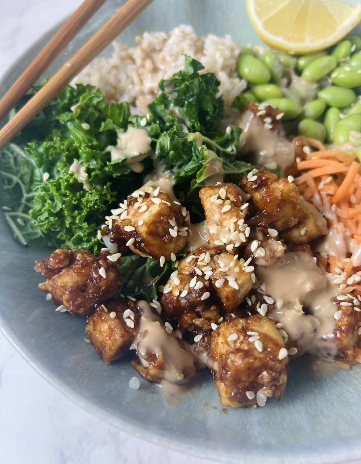 Crispy Asian Tofu Buddha Bowl (Air Fryer) - Naturallie Plant-Based