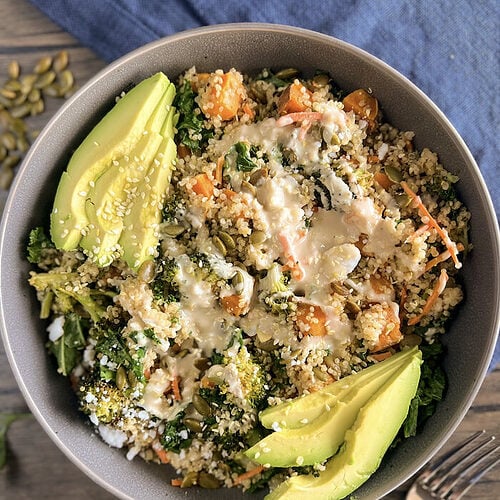 Roasted Vegetable Quinoa Bowls