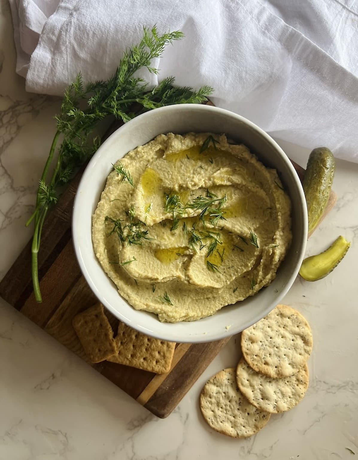 Creamy Dill Pickle Hummus Naturallie PlantBased