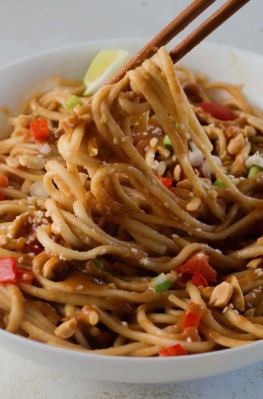 Japanese Miso Peanut Noodles (15 Minutes) - Naturallie Plant-Based