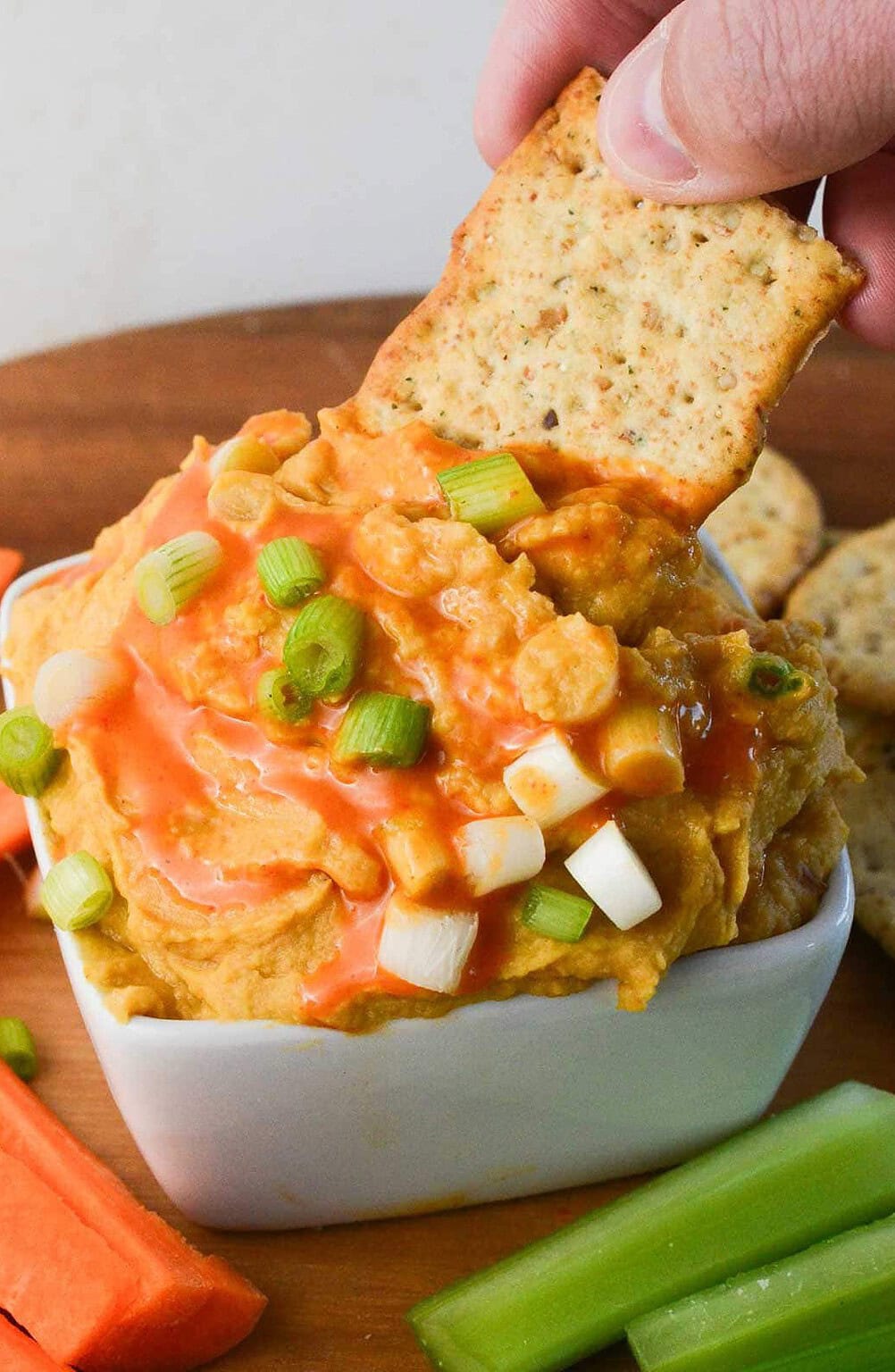 Creamy Buffalo Chickpea Dip (Vegan) Naturallie PlantBased