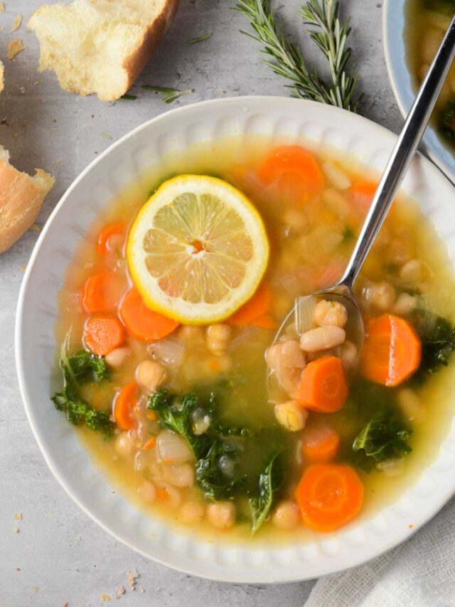 Lemony White Bean Soup - Naturallie Plant-Based