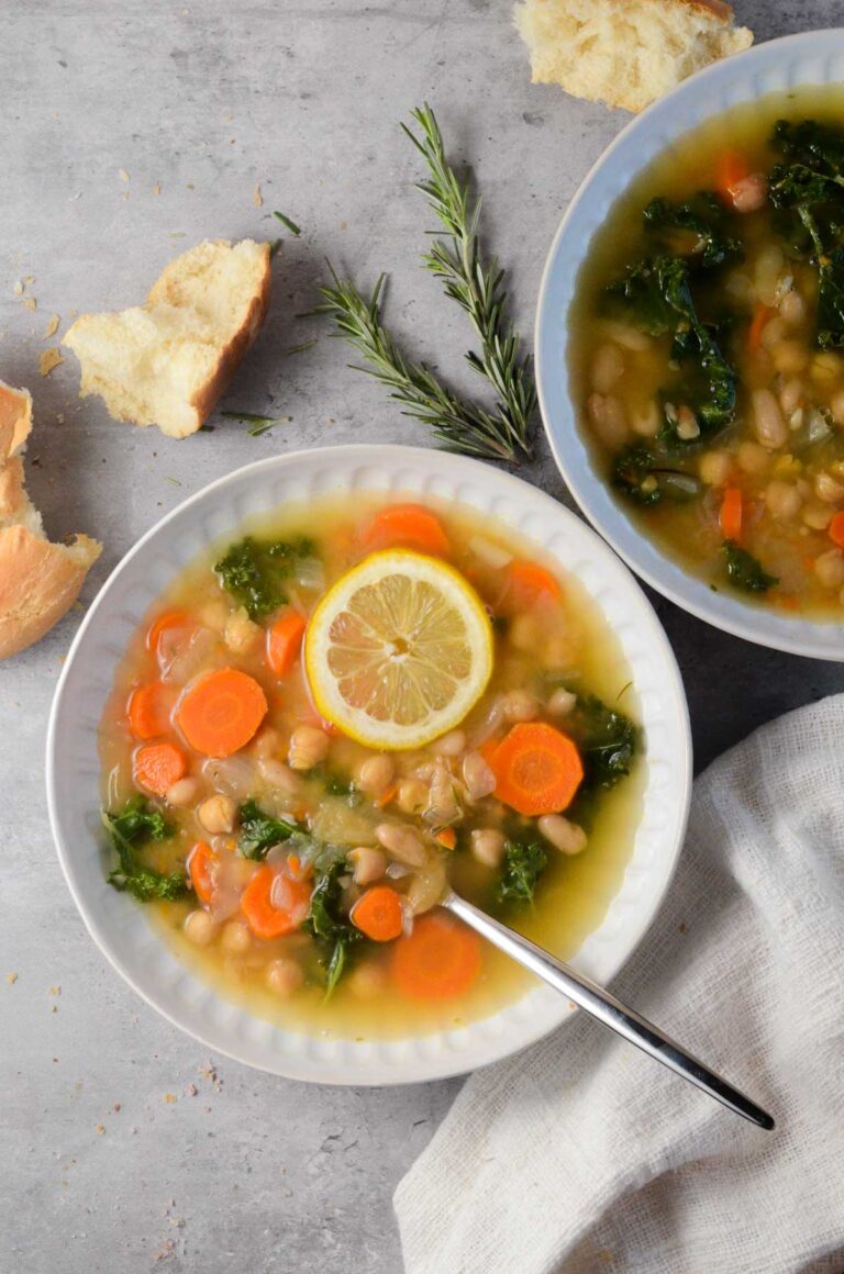 Lemony White Bean Soup