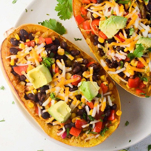 Mexican Stuffed Spaghetti Squash (Vegan) - Naturallie Plant-Based