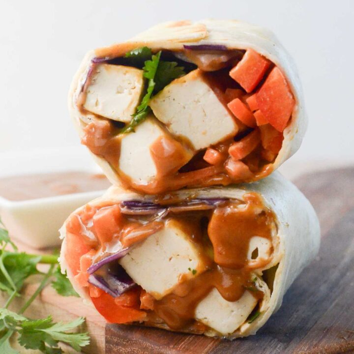 Thai Peanut Tofu Wrap Naturallie PlantBased