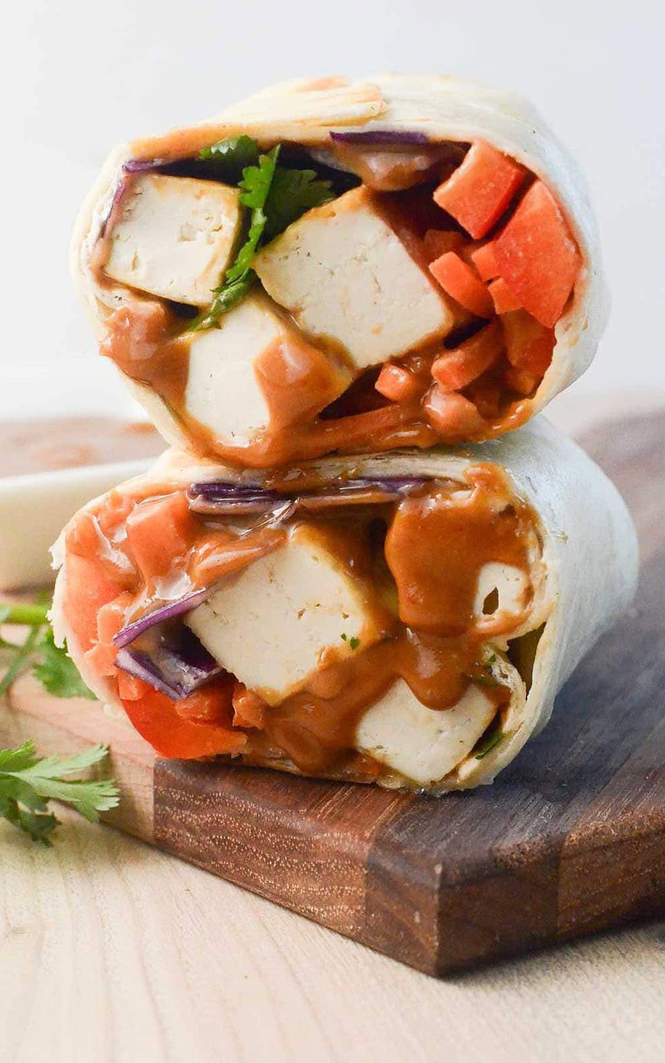 Thai Peanut Tofu Wrap Naturallie PlantBased