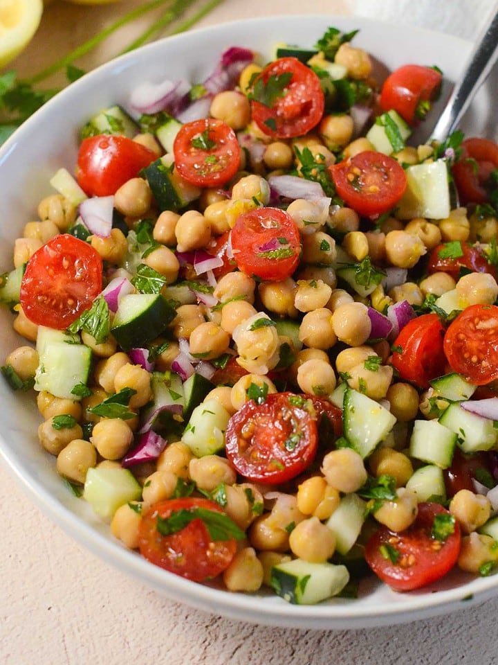 Lemony Chickpea Salad - Naturallie Plant-Based