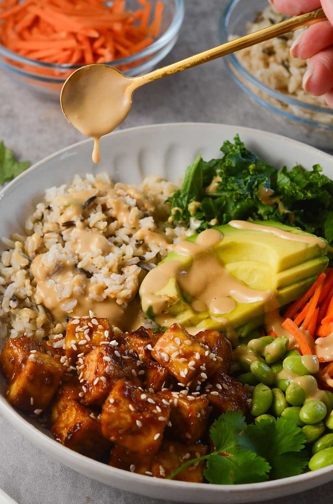 Asian Tofu Buddha Bowl - Naturallie Plant-Based