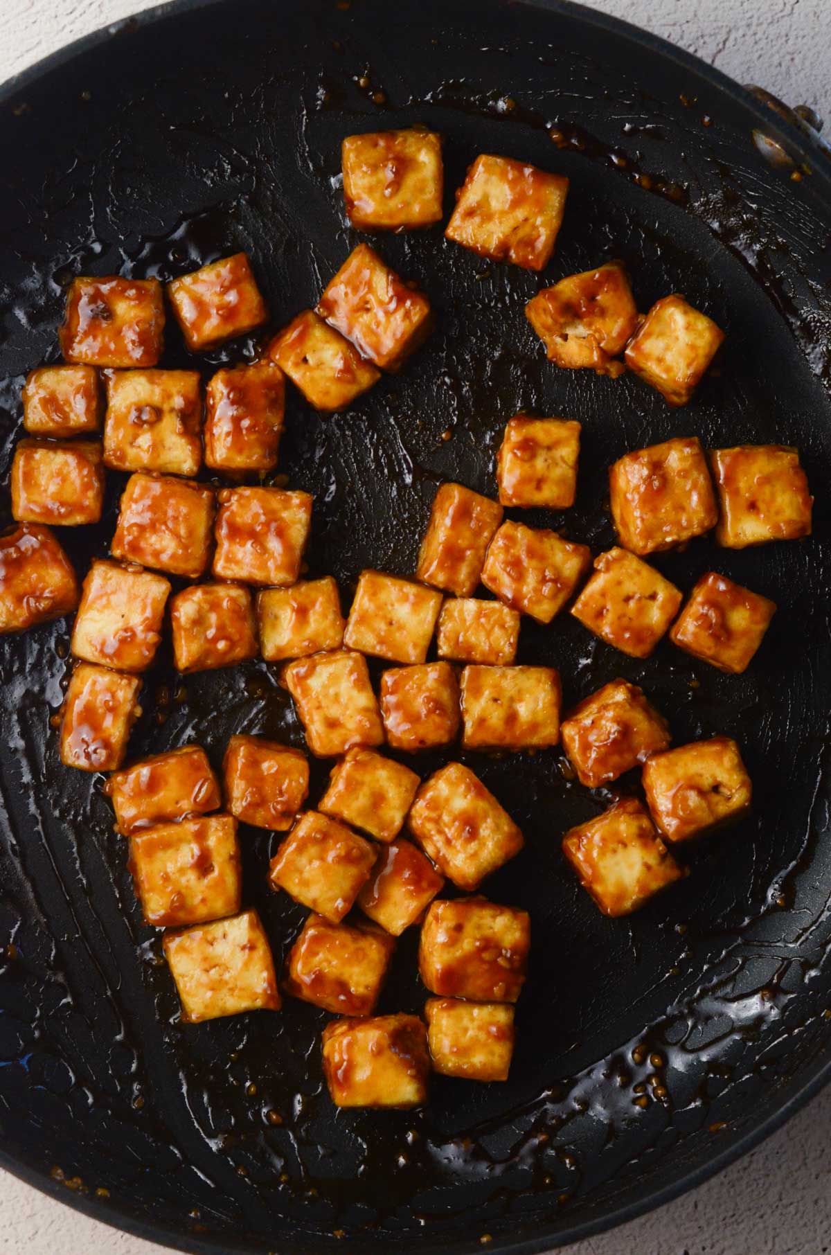 Crispy Air Fryer Asian Tofu and Broccoli - Kitschen Cat