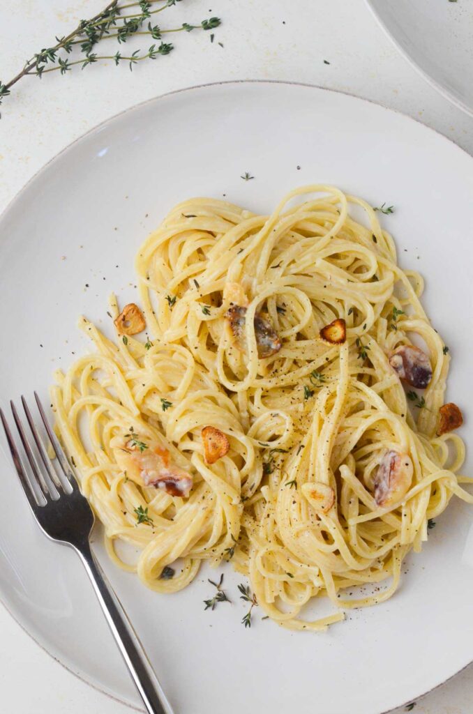 Vegan Garlic Pasta