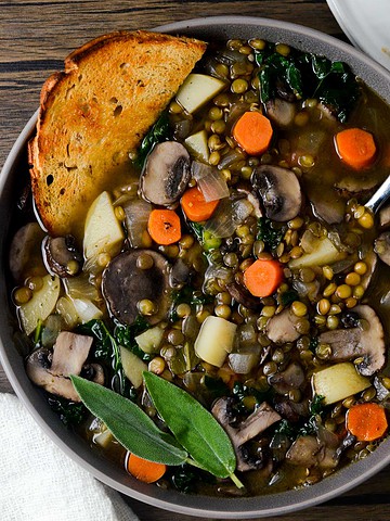 Nourishing Lentil Barley Soup - Naturallie Plant-Based