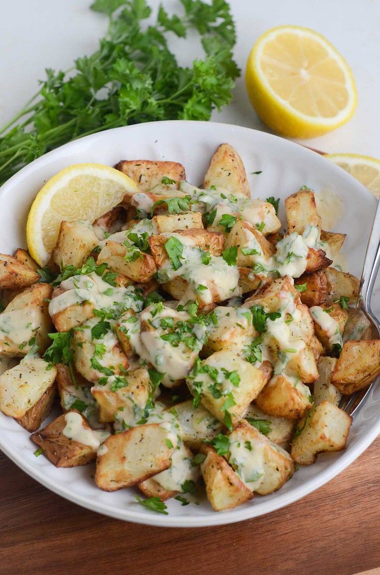 Air Fryer Lemon Potatoes