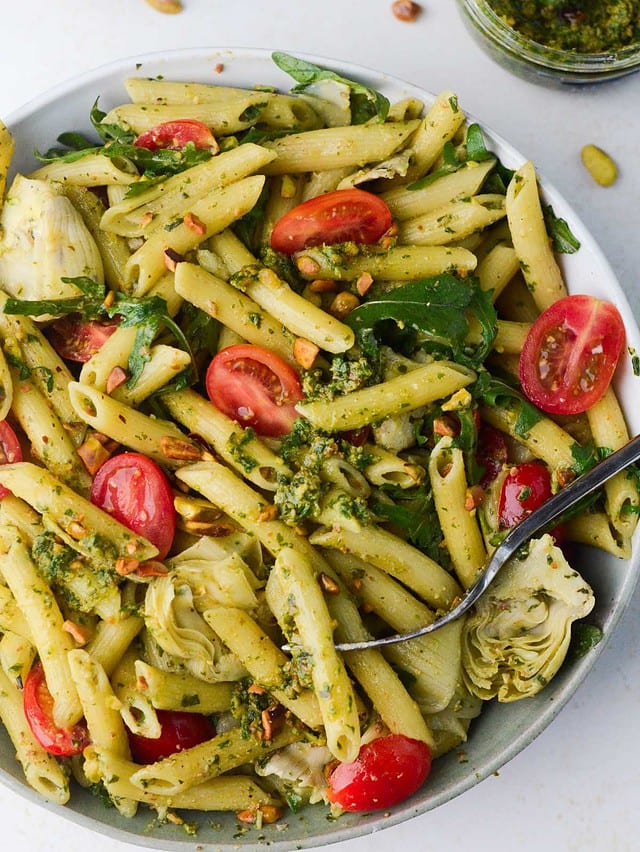 Pistachio Pesto Pasta - Naturallie Plant-Based