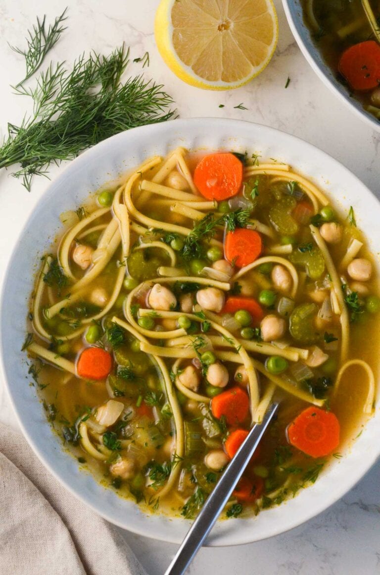 Nourishing Chickpea Noodle Soup