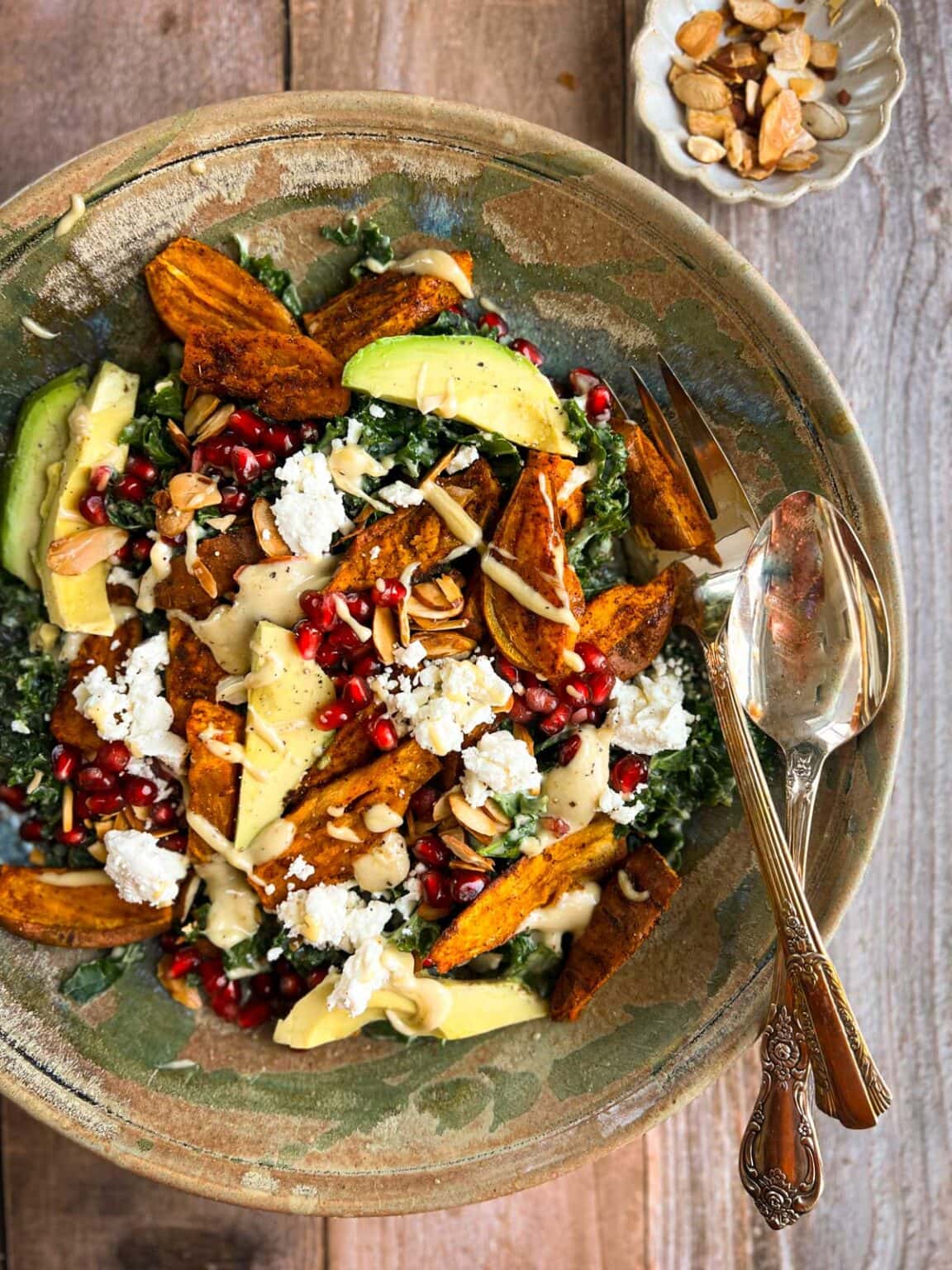 Receita de Salada de Batata-Doce e Couve