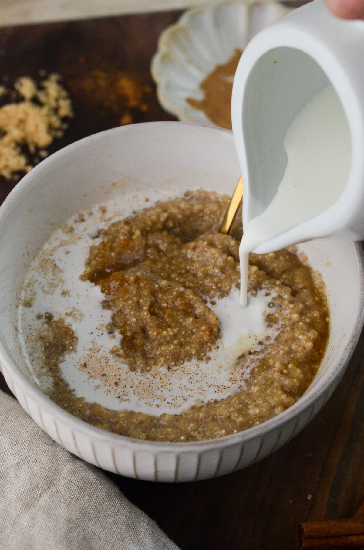 Maple Brown Sugar Quinoa Breakfast Bowl