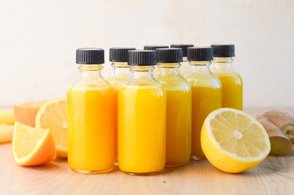 Orange Ginger Immunity Shots
