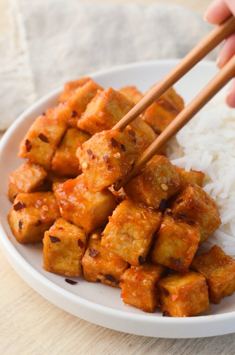 Hot Honey Crispy Tofu