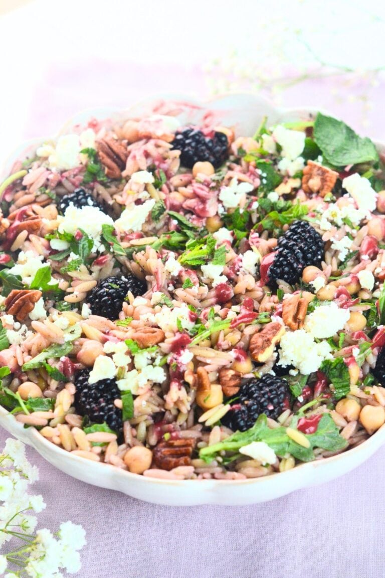 Blackberry Balsamic Orzo Salad
