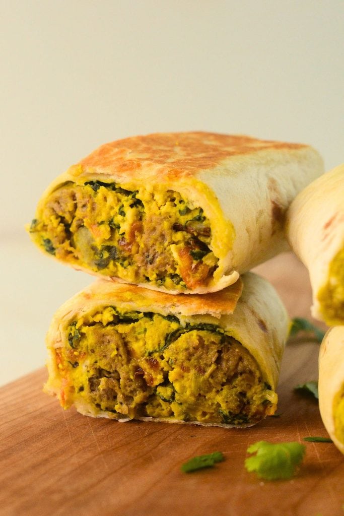 Sheet Pan Breakfast Burritos